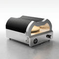 Propane Pizza Oven Built for Outdoor Cooking, 12 Inch, Rotating Stone, Temperature Gauge, Complete Kit