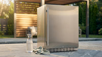 24 In. 4.2 Cu. Ft. Outdoor Refrigerator in Stainless Steel, ADA Compliant — Lifestyle