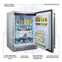 24 In. 4.2 Cu. Ft. Outdoor Refrigerator in Stainless Steel, ADA Compliant — How It Works