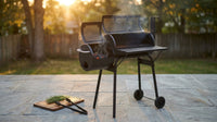 Charcoal Grills 43-Inch Outdoor Grill,Multiple People BBQ Grill with Double Grill Mesh Design,Smoker Grill for Camping,Outdoor Backyard,Patio and Parties,Black — Lifestyle