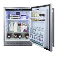 24 In. 4.2 Cu. Ft. Outdoor Refrigerator in Stainless Steel, ADA Compliant